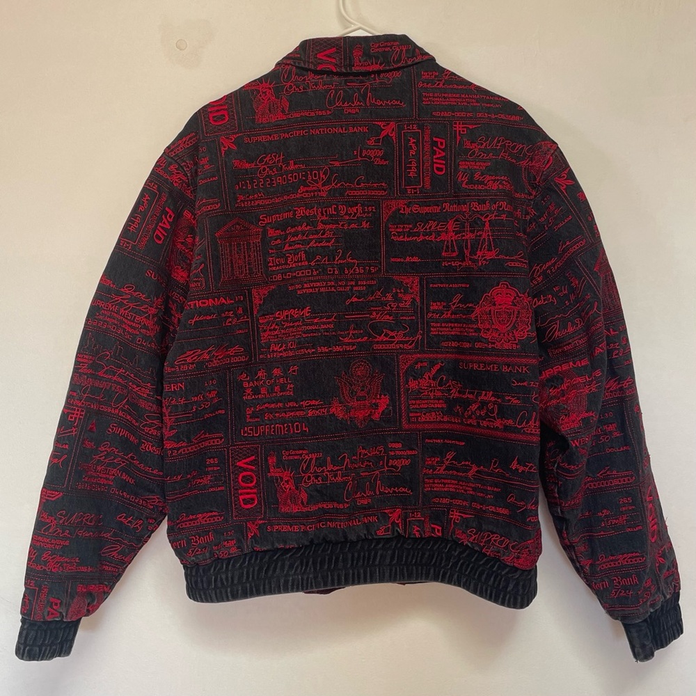Supreme Checks Embroidered Denim Jacket - Picture 7 of 8